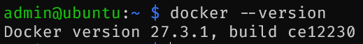 Check docker installation