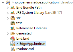 io.openems.edge.application project in Eclipse IDE